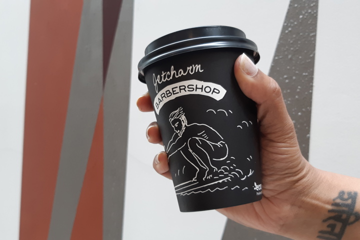 Jet Charm Coffee Cup Sharina Hand Model Photo Taken Gbag Meeting Room Nov 2018